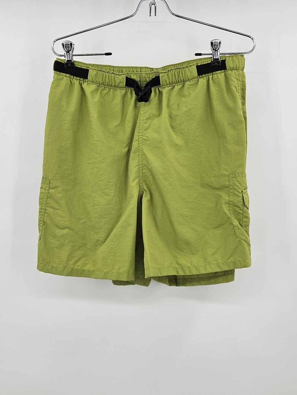 Columbia Bright Green Hiking Cargo Shorts M